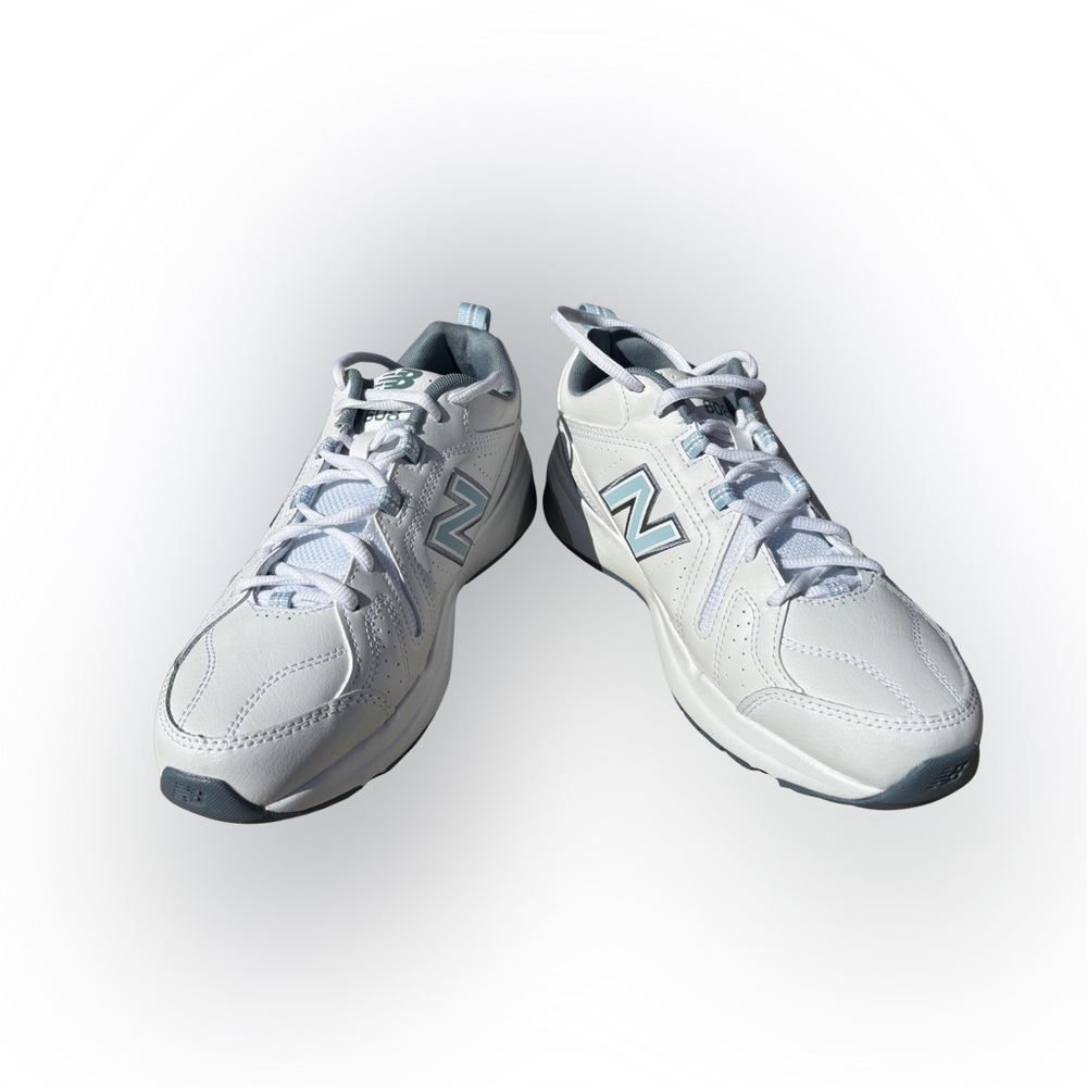New Balance 608 White and Gray Sneakers - Picture 2 of 6